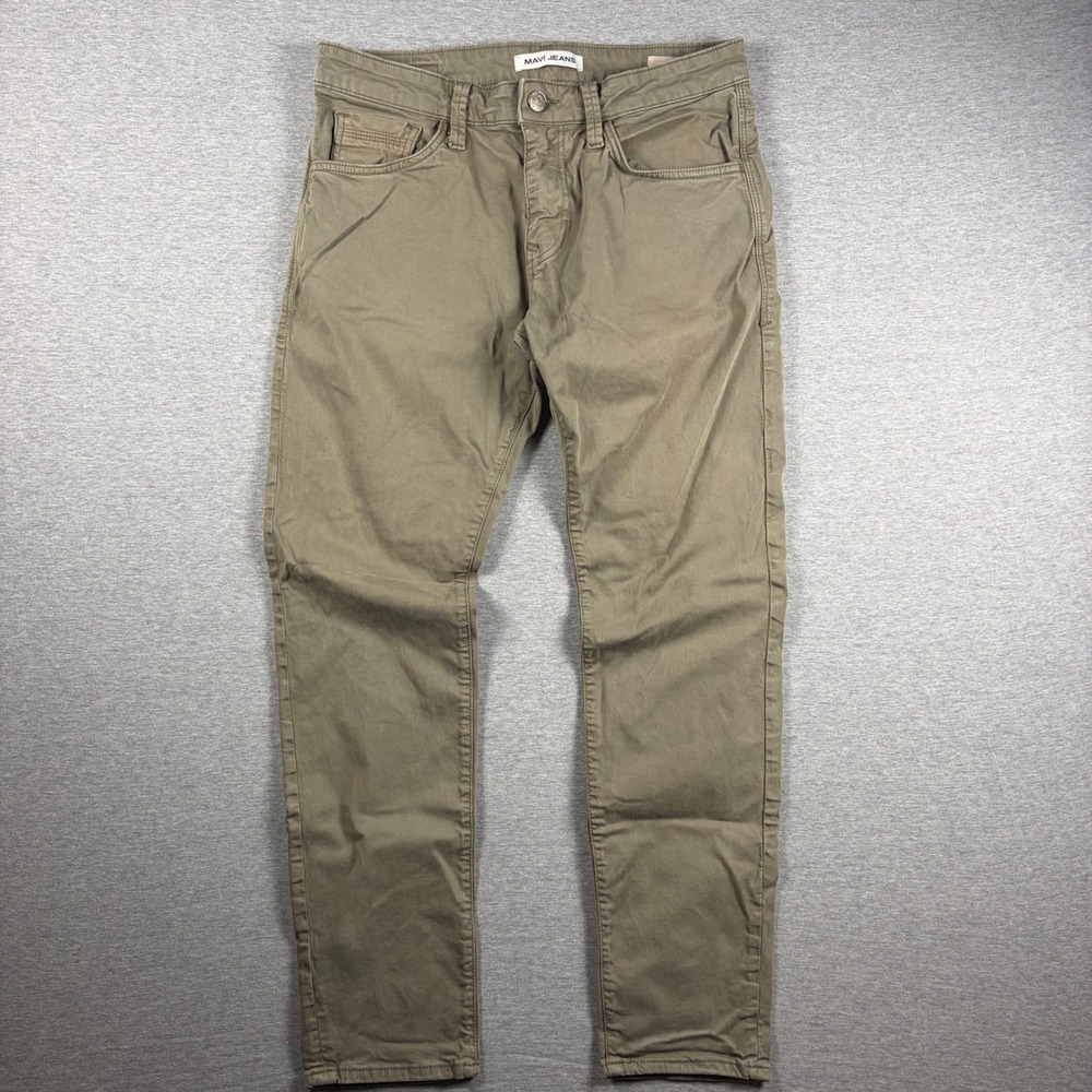 Mavi Jake Slim Leg 31/30 Olive Green Twill Chino Pants M00422